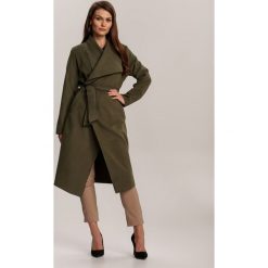 Zielony Płaszcz Fyrelana. Zielone płaszcze damskie Renee, s, bez wzorów, długie. Za 119,99 zł.