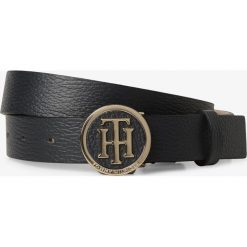 Tommy Hilfiger - Damski pasek skórzany, niebieski. Niebieskie paski damskie TOMMY HILFIGER, w paski, eleganckie. Za 269,95 zł.