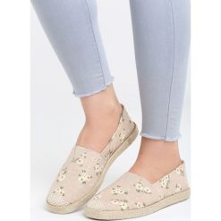 Espadryle damskie: Beżowe Espadryle Six Years