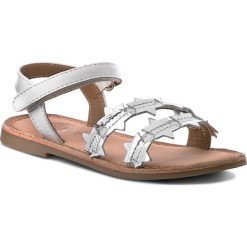 Sandały GIOSEPPO - Asteroide 38785-01 White/Silver. Szare sandały dziewczęce marki Gioseppo, ze skóry, bez zapięcia. W wyprzedaży za 109,00 zł.