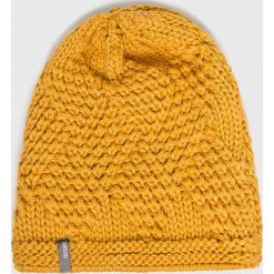 Answear - Czapka. Pomarańczowe czapki zimowe damskie ANSWEAR, z dzianiny. Za 49,90 zł.