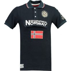 Koszulka polo "Kayfour" w kolorze granatowym. Niebieskie koszulki polo męskie Geographical Norway Men, s, z haftami, z bawełny, polo, bez rękawów. W wyprzedaży za 90,95 zł.