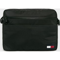 Tommy Hilfiger - Torba. Czarne torby na laptopa marki TOMMY HILFIGER, w paski, z poliesteru. Za 449,90 zł.