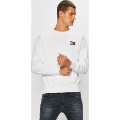 Tommy Jeans - Bluza. Szare bluzy męskie Tommy Jeans, xl, z aplikacjami, z bawełny, z okrągłym kołnierzem, bez rękawów, bez kaptura. W wyprzedaży za 299,90 zł.