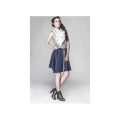 Spódnica dresowa SO NICE. Niebieskie spódniczki damskie Agi jensen design, na co dzień, bez wzorów, z bawełny, proste. Za 230,00 zł.