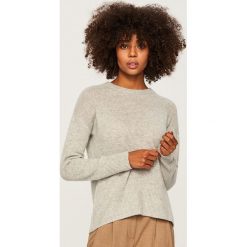 Sweter z kaszmiru - Jasny szar. Szare swetry damskie Reserved, s, bez wzorów, z kaszmiru, bez rękawów, bez kaptura. Za 349,99 zł.