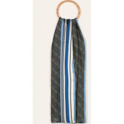 Guess Jeans - Szalik. Szare szaliki męskie Guess Jeans, z aplikacjami, z bawełny. Za 259,90 zł.