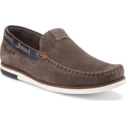 Mokasyny męskie: Mokasyny WRANGLER – Sharky WM181850 Mud Grey 112