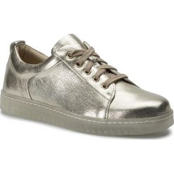 Sneakersy CAPRICE - 9-23206-22 Lt Gold Metal 978. Żółte półbuty damskie Caprice, ze skóry. W wyprzedaży za 209,00 zł.