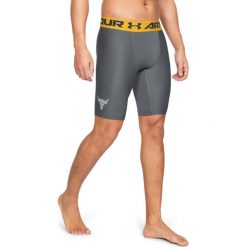 Under Armour Project Rock HeatGear® Armour Szorty Szary. Szare spodenki i szorty męskie Under Armour, s, bez wzorów, z elastanu, rockowe. Za 206,95 zł.