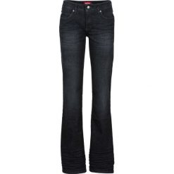 Dżinsy ze stretchem BOOTCUT bonprix czarny. Czarne jeansy damskie bonprix. Za 109,99 zł.