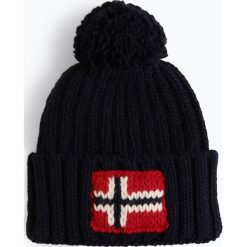 Napapijri - Czapka męska z domieszką alpaki, niebieski. Niebieskie czapki męskie marki Napapijri, bez wzorów, z dzianiny. Za 179,95 zł.