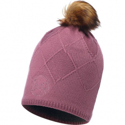 Czapka damska Knitted & Polar Stella różowa (BH113523.557.10.00). Czerwone czapki zimowe damskie Buff, z polaru. Za 151,37 zł.