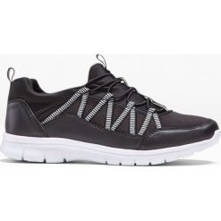 Sneakersy bonprix czarny. Czarne buty sportowe damskie bonprix, bez wzorów, sportowe. Za 89,99 zł.
