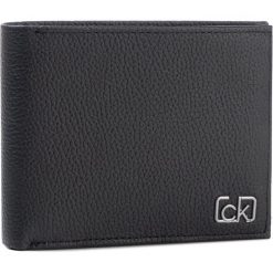 Duży Portfel Męski CALVIN KLEIN - Sgnature Pebble 5Cc W/ Coin K50K505306 BDS. Czarne portfele męskie Calvin Klein, bez wzorów, ze skóry. Za 299,00 zł.