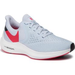 Buty NIKE - Zoom Winflo 6 AQ8228 401 Half Blue/Red Orbit/Black. Szare buty sportowe damskie Nike, bez wzorów, z tworzywa sztucznego, sportowe, do biegania, nike zoom. W wyprzedaży za 299,00 zł.