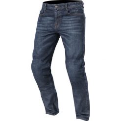Spodnie turystyczne ALPINESTARS DUPLE DENIM kolor niebieski, rozmiar 40. Niebieskie spodnie męskie Alpinestars, s, bez wzorów, z jeansu. Za 699,00 zł.