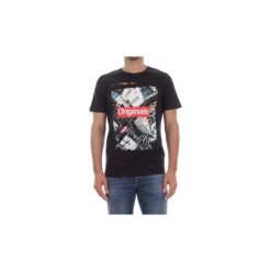 T-shirty z krótkim rękawem Jack Jones 12136807 SUP. Czarne t-shirty męskie Jack & Jones, s, bez wzorów, bez kołnierzyka, krótkie. Za 62,58 zł.