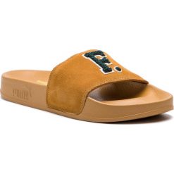 Klapki PUMA - Leadcat Fenty FU 367087 02 Golden Brown/Scarab. Pomarańczowe klapki damskie Puma, bez wzorów, ze skóry, bez obcasa. W wyprzedaży za 199,99 zł.