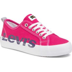 Tenisówki LEVI'S - VBET0012T Magenta 0427. Różowe trampki dziewczęce bez wzorów, z gumy, na sznurówki. Za 219,00 zł.