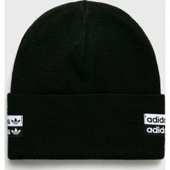 Adidas Originals - Czapka. Czarne czapki damskie adidas Originals, na zimę, bez wzorów, z dzianiny. Za 89,90 zł.