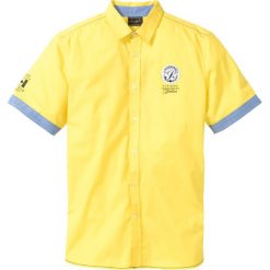 Koszula z krótkim rękawem i nadrukiem bonprix żółty ananasowy. Żółte koszule męskie bonprix, xl, z nadrukiem, z kontrastowym kołnierzykiem, z krótkim rękawem. Za 89,99 zł.