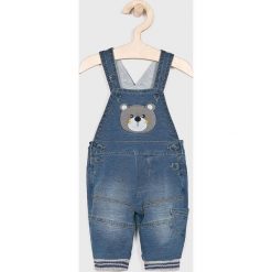 Blukids - Ogrodniczki dziecięce 56-74 cm. Niebieskie spodnie chłopięce Blukids, bez wzorów, z elastanu. W wyprzedaży za 59,90 zł.