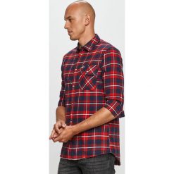 Tommy Jeans - Koszula bawełniana. Niebieskie koszule męskie Tommy Jeans, s, bez wzorów, z bawełny, klasyczne, z klasycznym kołnierzykiem, z długim rękawem. Za 359,90 zł.