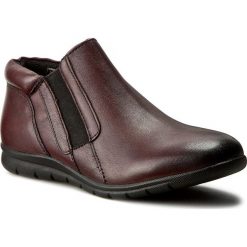 Botki SERGIO BARDI - Carmen FW127281217HB 134. Czerwone botki damskie skórzane marki Sergio Bardi. W wyprzedaży za 189,00 zł.