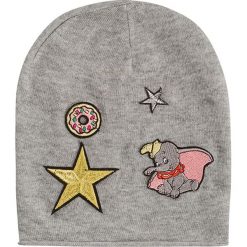Czapka beanie "Disney" w kolorze szarym. Szare czapki zimowe damskie marki Codello, z aplikacjami, z materiału. W wyprzedaży za 85,95 zł.
