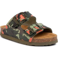 Klapki DR. BRINKMANN - 500288 S Khaki 7. Zielone sandały chłopięce Dr. Brinkmann, ze skóry ekologicznej, bez zapięcia. Za 109,00 zł.
