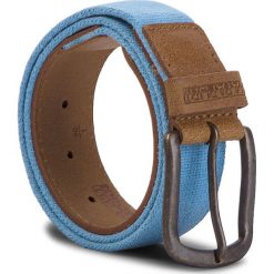 Pasek Męski NAPAPIJRI - Pallet N0YHI5 Light Blue BC2. Pomarańczowe paski męskie marki Napapijri, w paski, ze skóry. W wyprzedaży za 179,00 zł.