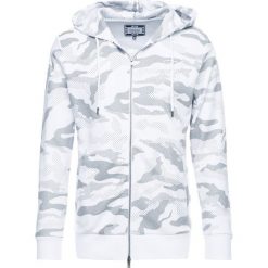 Kardigany męskie: SIKSILK ZIP THROUGH HOODIE Bluza rozpinana white camo