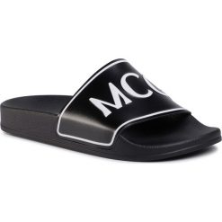 Klapki MCQ ALEXANDER MCQUEEN - Infinity Slide 600567 R2668 1070 Black/White. Czarne klapki damskie McQ Alexander McQueen, bez wzorów, ze skóry ekologicznej, bez obcasa. Za 569,00 zł.