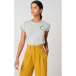 Rut&Circle T-shirt Lemon - Grey. Szare t-shirty damskie Rut&Circle, z nadrukiem, z bawełny. Za 80,95 zł.