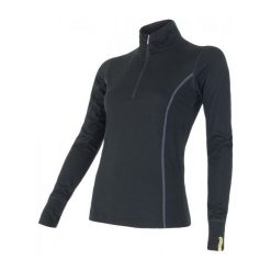 Sensor Merino Wool Koszula Damska Czarny Xl. Czarne bez kategorii marki Sensor, xl, z wełny, sportowe, z długim rękawem. Za 169,00 zł.
