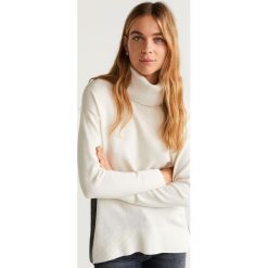Mango - Sweter Blockedc. Swetry damskie Mango, s, bez wzorów, z elastanu, bez rękawów, bez kaptura. W wyprzedaży za 59,90 zł.