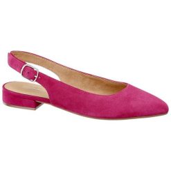 Baleriny damskie 5th Avenue różowe. Różowe baleriny damskie 5th Avenue, bez wzorów, ze skóry, bez obcasa, na obcasie. Za 139,90 zł.