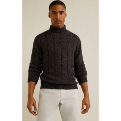Mango Man - Sweter Malevich. Szare swetry klasyczne męskie Mango Man, l, z bawełny. Za 199,90 zł.
