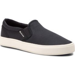 Tenisówki GANT - Zoee 18578446 Black G00. Czarne półbuty damskie GANT, bez wzorów, z gumy, bez zapięcia. W wyprzedaży za 209,00 zł.