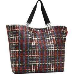 Shopper bag damskie: Shopper bag z kolorowym wzorem – 68 x 45,5 x 20 cm