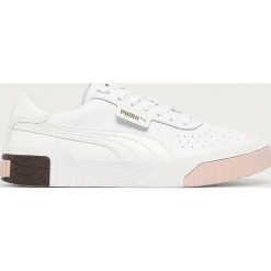 Puma - Tenisówki dziecięce Cali Jr. Białe trampki dziewczęce Puma, bez wzorów, z gumy, na sznurówki. Za 299,90 zł.