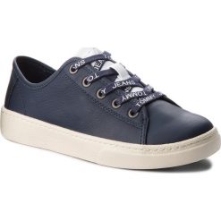 Sneakersy TOMMY JEANS - Light Leather Low EN0EN00230 Black Iris 431. Niebieskie półbuty damskie Tommy Jeans, z jeansu. W wyprzedaży za 279,00 zł.