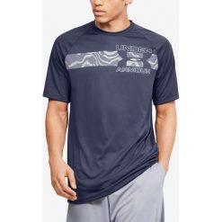 Under Armour Tech™ 2.0 Koszulka Niebieski Szary. Szare podkoszulki męskie Under Armour, m, z nadrukiem, z poliesteru, z krótkim rękawem. Za 128,95 zł.