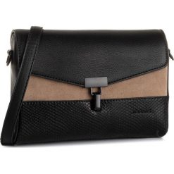 Torebka MONNARI - BAG9110-M15 Beige With Black. Czarne listonoszki damskie Monnari, bez wzorów, ze skóry ekologicznej, eleganckie, bez dodatków. W wyprzedaży za 109,00 zł.