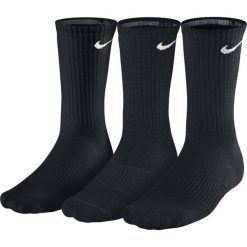 Skarpetki męskie: Nike Skarpety męskie Cushion Crew 3pak czarne r. 34-38 (SX4700-001)