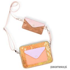 Torebka Double Bag - ledowa geometria. Torebki klasyczne damskie Pakamera, bez wzorów, ze skóry, bez dodatków. Za 469,00 zł.