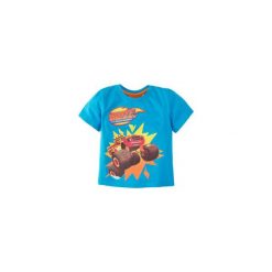 T-shirty chłopięce: t-shirt krótki rękaw chłopięcy z printem Blaze i Mega Maszyny