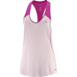 Salomon Elevate Tank Tunic W Pink Dogwo/Rose Vio S. Czerwone bluzki sportowe damskie marki Salomon, s, z materiału. W wyprzedaży za 129,00 zł.