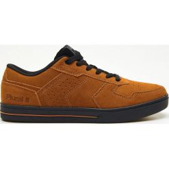 Skórzane sneakersy - Żółty. Żółte sneakersy męskie Cropp, bez zapięcia. W wyprzedaży za 69,99 zł.